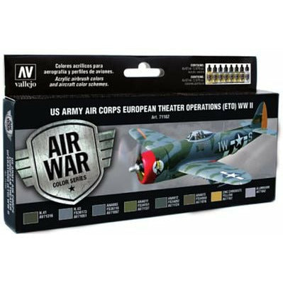 Vallejo Model Air Paint Set: US Army Air Corps European Theater Operations (ETO) - TISTA MINIS
