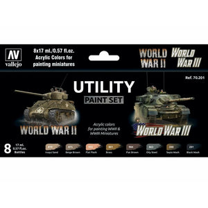 Vallejo WW2 WW3 Utility Paint Set New - TISTA MINIS