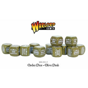 Bolt Action Order Dice ( Olive Drab ) New | TISTAMINIS