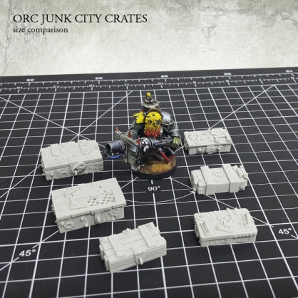 Kromlech	Orc Junk City Crates (6) New - Tistaminis