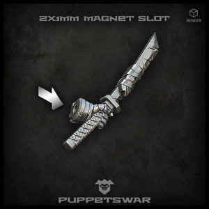 Puppets War Orc Katanas (left) New - Tistaminis