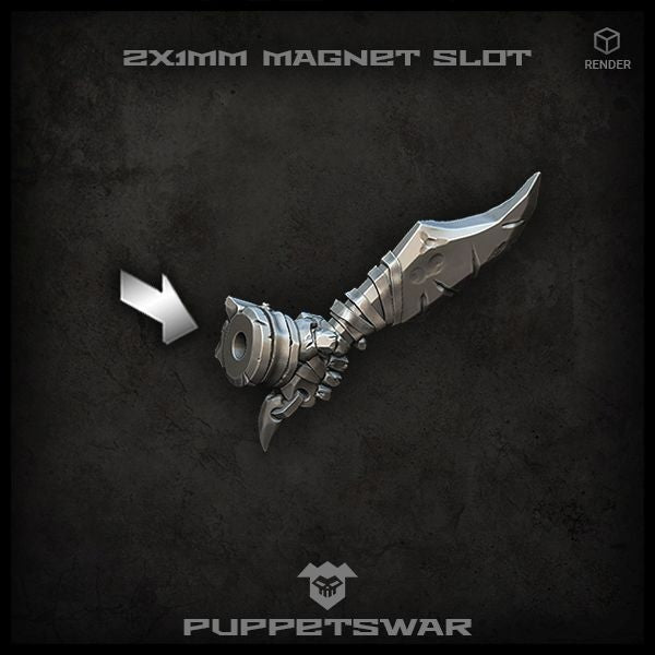 Puppets War Orc Blades (left) New - Tistaminis