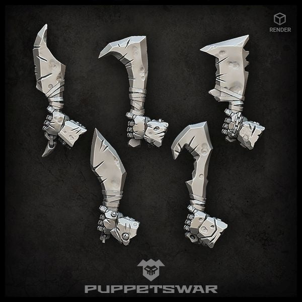 Puppets War Orc Blades (left) New - Tistaminis