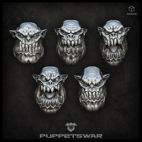 Puppets War Orc Heads New - Tistaminis