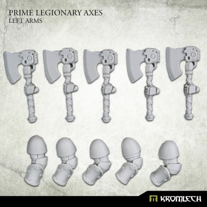 Kromlech Prime Legionaries CCW Arms: Axes [left] (5) New - Tistaminis