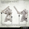 Kromlech Prime Legionaries CCW Arms: Axes [left] (5) New - Tistaminis