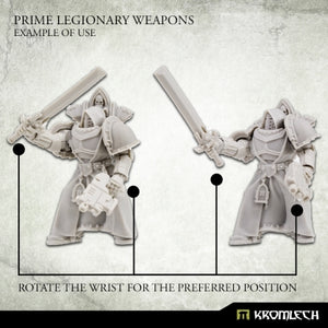 Kromlech Prime Legionaries CCW Arms: Heavy Thunder Pistols [left] (5) New - Tistaminis