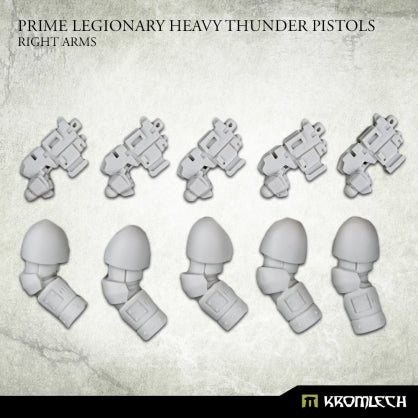 Kromlech Prime Legionaries CCW Arms: Heavy Thunder Pistols [right] (5) New - Tistaminis