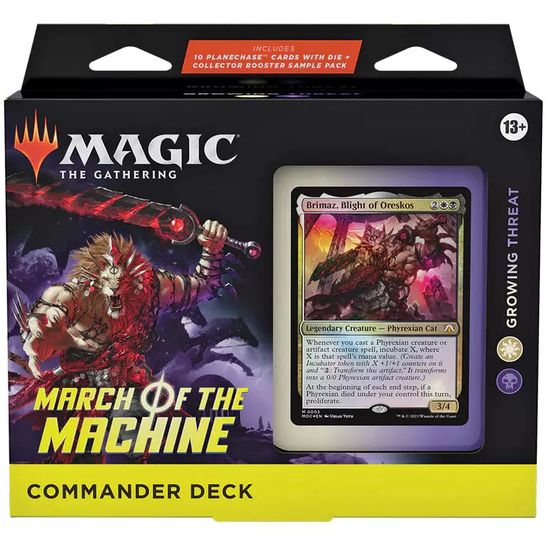 Magic the Gathering MARCH OF THE MACHINE COMMANDER - Growing Threat April 21 Preorder - Tistaminis