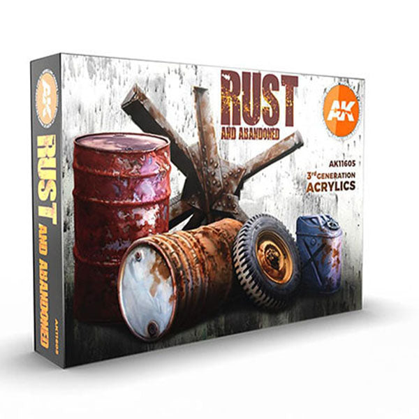 AK Interactive - Rust Acrylic Paint Set New - TISTA MINIS