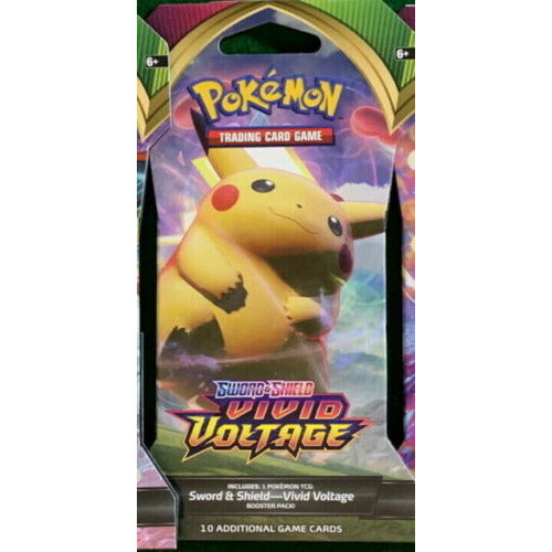 Pokemon Sword & Shield: Vivid Voltage Sleeved Booster Pack (x1) New - Tistaminis
