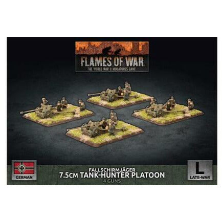 Flames Of War German Fallschirmjager 7.5cm Tank-Hunter Platoon New - Tistaminis