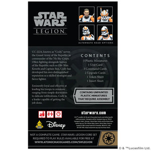 Star Wars: Legion: Clone Commander Cody Expansion New - Tistaminis