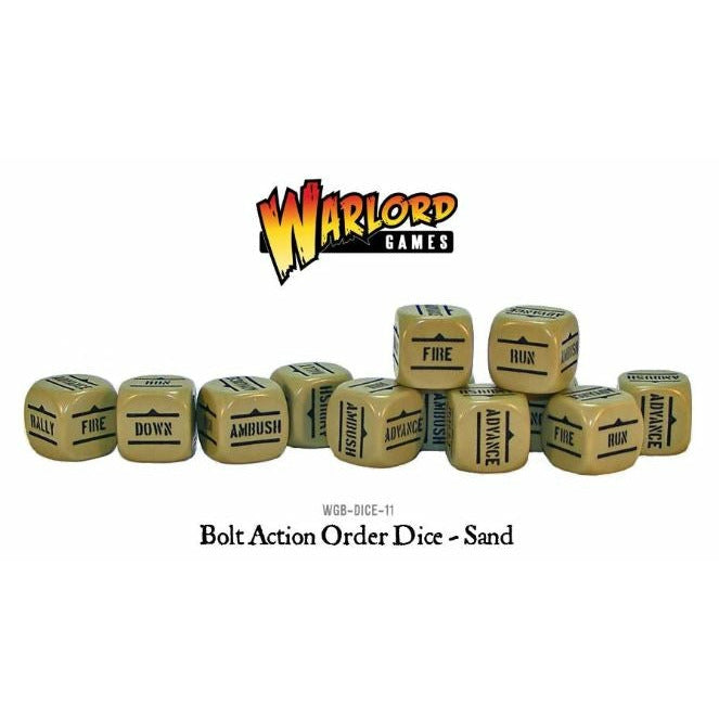 Bolt Action Order Dice ( Sand ) New | TISTAMINIS