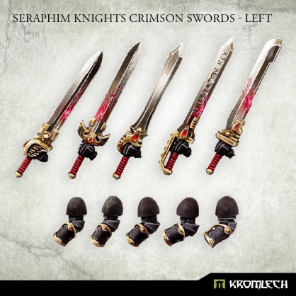 Kromlech Seraphim Knights Crimson Swords - Left (5) New - Tistaminis