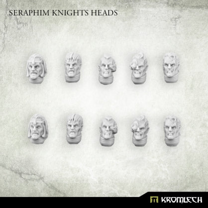 Kromlech Seraphim Knights Heads (10) New - Tistaminis