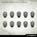 Kromlech Seraphim Knights Helmet Heads (10) New - Tistaminis