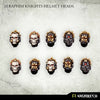 Kromlech Seraphim Knights Helmet Heads (10) New - Tistaminis