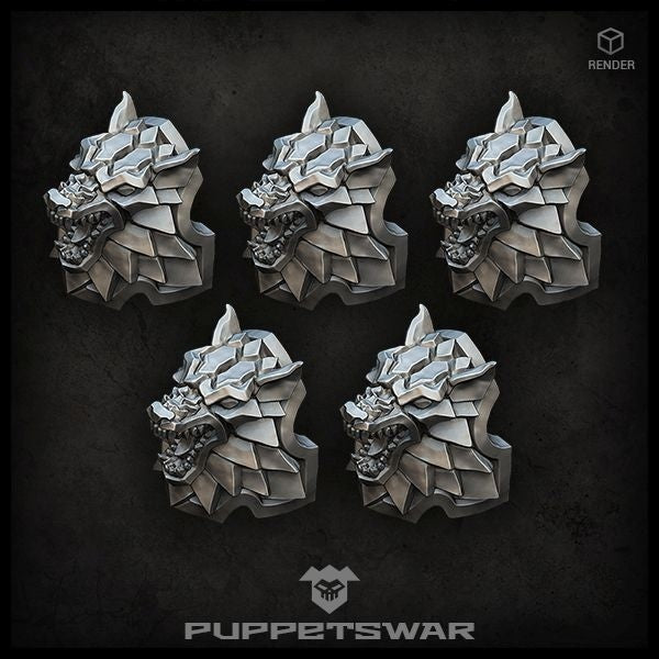 Puppets War Wolf Shoulder Pads New - Tistaminis