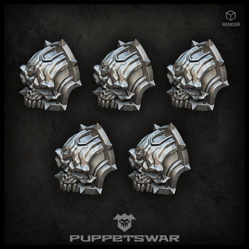 Puppets War Skull shoulder pads New - Tistaminis