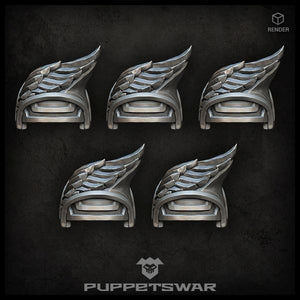 Puppets War H.I. Wing Shoulder Pads (left) New - Tistaminis