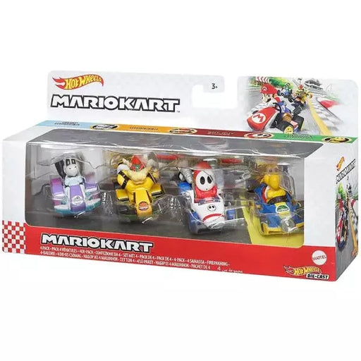 Hot Wheels Mario Kart Vehicle 4-Pack Die Cast Set - Tistaminis