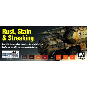Vallejo Rust, Stain And Streaking Paint Set NEW - TISTA MINIS
