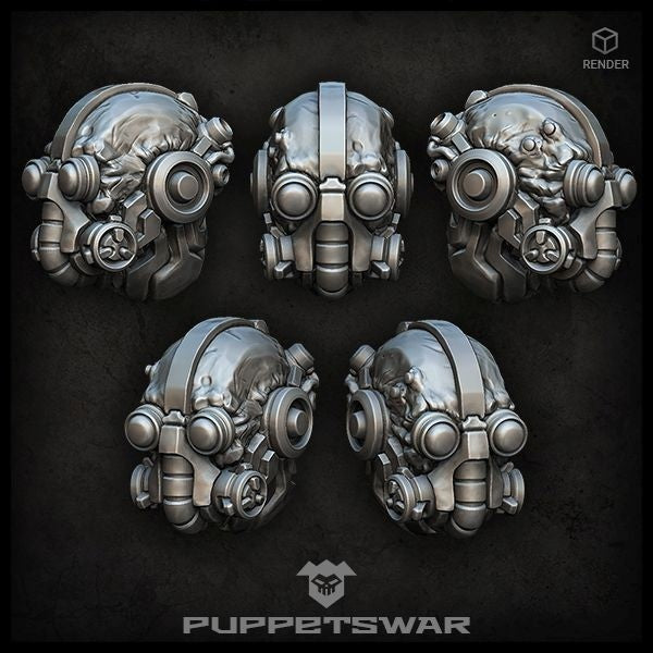 Puppets War Tech Warrior heads New - Tistaminis