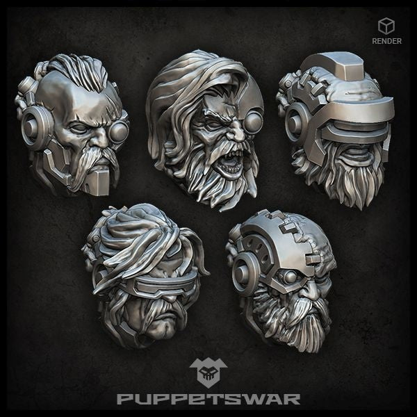 Puppets War Techno Viking headsNew - Tistaminis