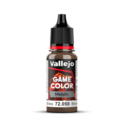 Vallejo Game Colour Paint Game Color Brassy Brass (72.058) - Tistaminis