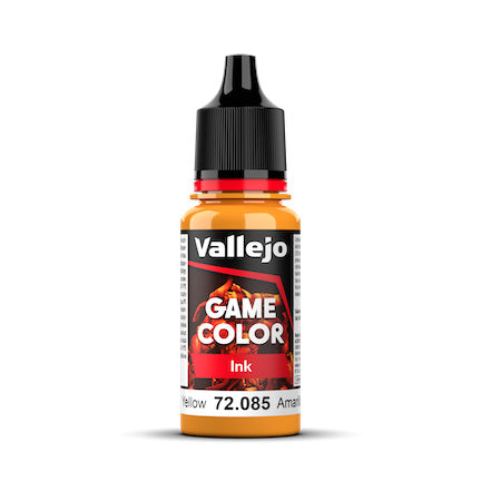 Vallejo Game Colour Paint Game Ink Yellow (72.085) - Tistaminis