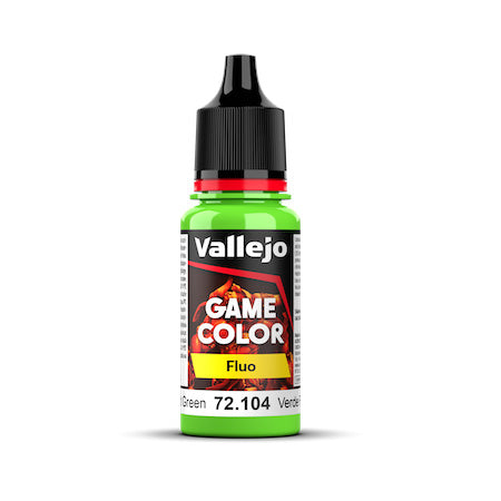 Vallejo Game Colour Paint Game Color Flourescent Green (72.104) - Tistaminis