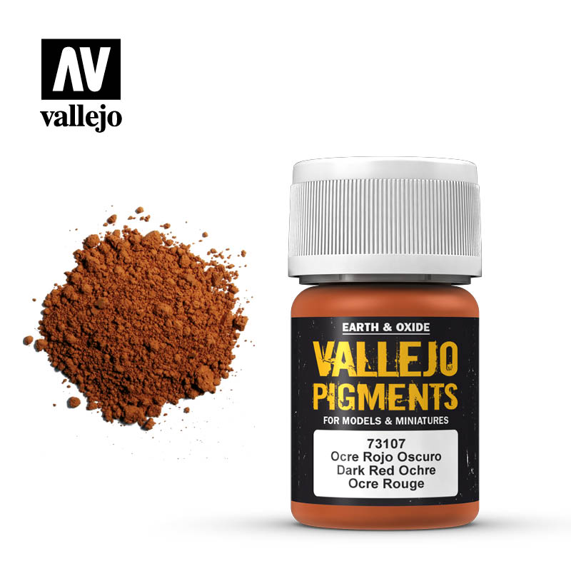 Vallejo Pigments Dark Red Ocre Pigment - VAL73107 - Tistaminis