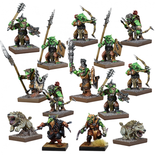 Kings of War Vanguard - Goblin Warband Set New - Tistaminis