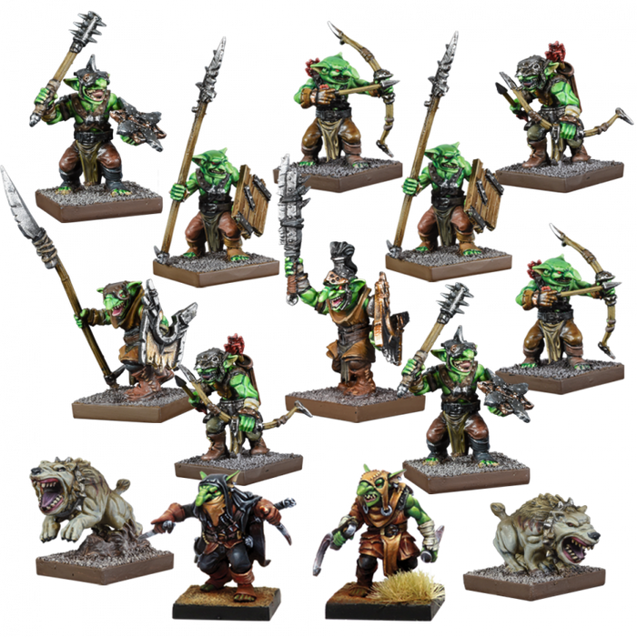 Kings of War Vanguard - Goblin Warband Set New - Tistaminis