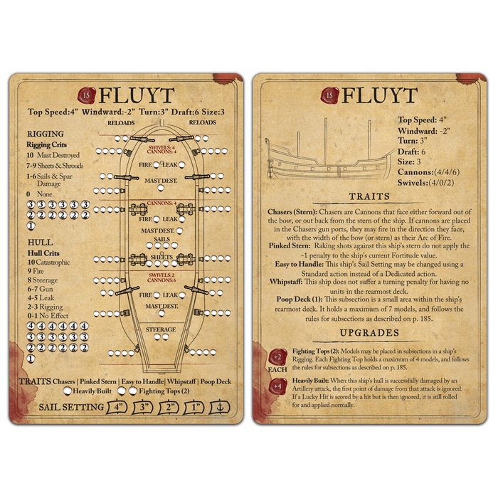 Blood & Plunder Fluyt Ship New - Tistaminis