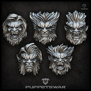 Puppets War Werewolf heads New - Tistaminis