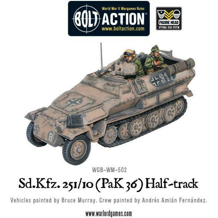 Bolt Action SD.KFZ 251/10 (PaK36) Half-Track New - Tistaminis