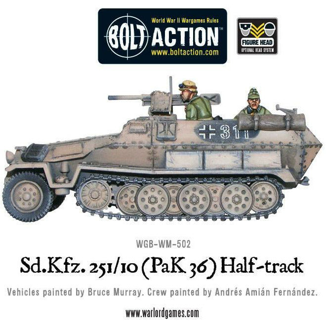 Bolt Action SD.KFZ 251/10 (PaK36) Half-Track New - Tistaminis