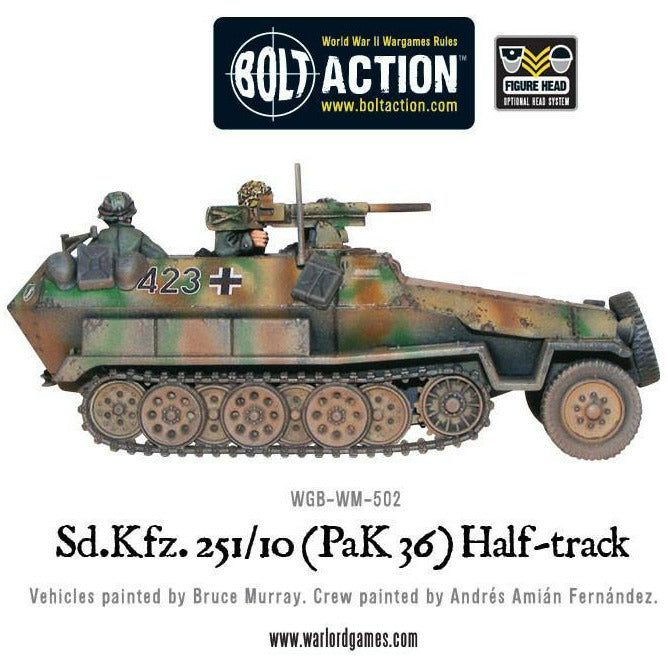 Bolt Action SD.KFZ 251/10 (PaK36) Half-Track New - Tistaminis