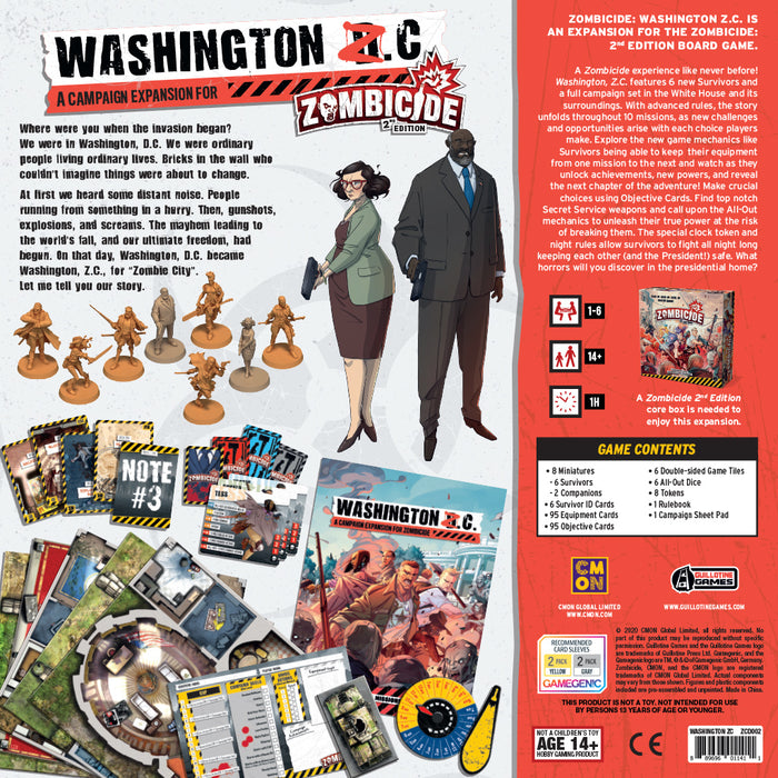 ZOMBICIDE 2ND EDITION WASHINGTON Z.C. NEW - Tistaminis